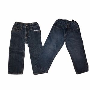 Levis and Calvin Klein Jeans Lot Elastic Waist 2T